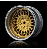 MST 501 Wheel Set - Adjustable Offset (4pcs) / Color: Gold - Flat Silver