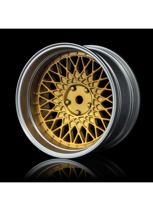 MST 501 Wheel Set - Adj. Offset (4) / Gold-Flat Silver