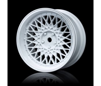 MST 501 Wheel Set - Adj. Offset (4) / White-White - DISCONTINUED