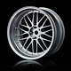 LM Wheel Set - Adj. Offset (4) / Flat Silver-Flat Silver