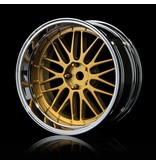 MST LM Wheel Set - Adjustable Offset (4pcs) / Color: Gold - Silver (Chrome)