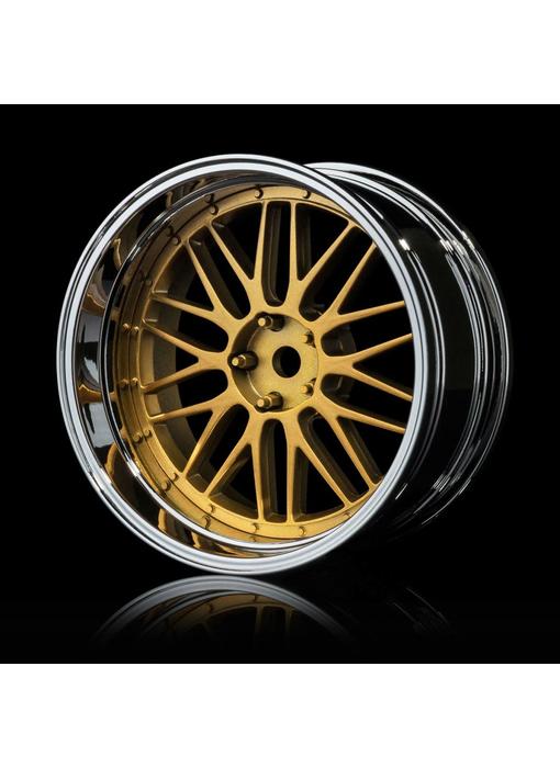 MST LM Wheel Set - Adj. Offset (4) / Gold-Silver