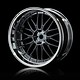 LM Wheel Set - Adj. Offset (4) / Silver Black-Silver