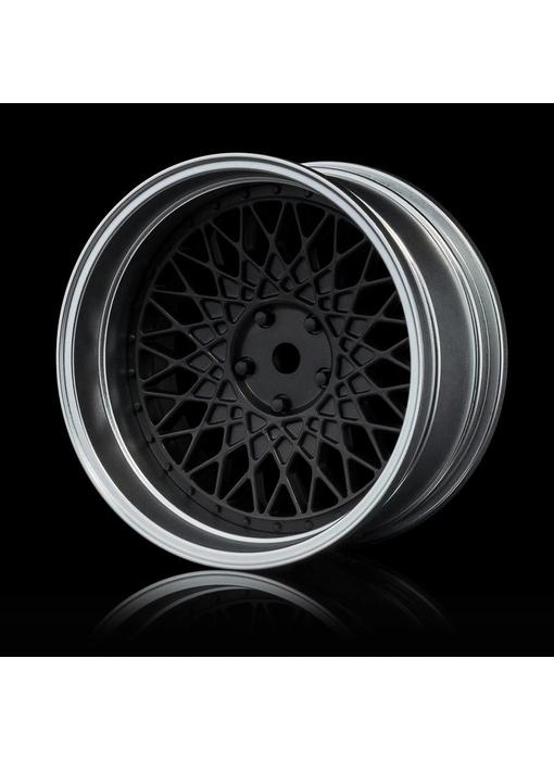 MST 501 Wheel Set - Adj. Offset (4) / Flat Black-Flat Silver