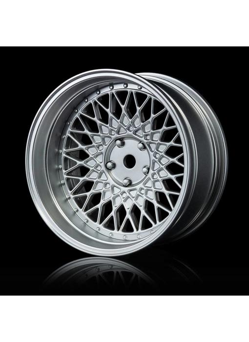 MST 501 Wheel Set - Adj. Offset (4) / Flat Silver-Flat Silver