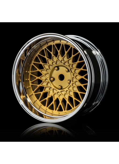 MST 501 Wheel Set - Adj. Offset (4) / Gold-Silver