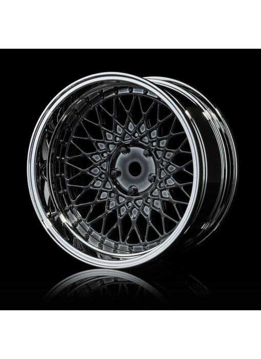 MST 501 Wheel Set - Adj. Offset (4) / Silver Black-Silver