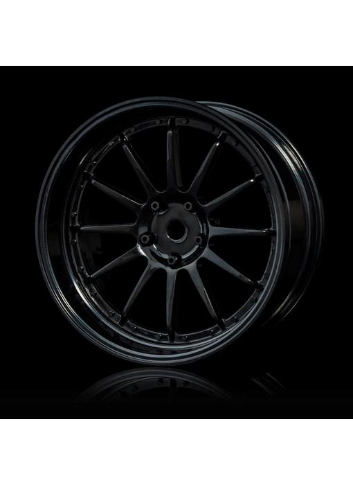 MST 21 Wheel Set - Adj. Offset (4) / Black-Black