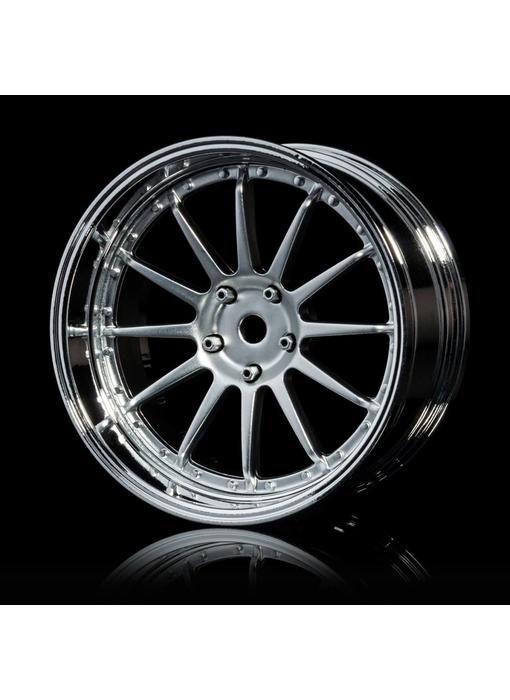 MST 21 Wheel Set - Adj. Offset (4) / Flat Silver-Silver