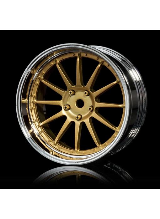 MST 21 Wheel Set - Adj. Offset (4) / Gold-Silver
