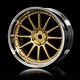 21 Wheel Set - Adj. Offset (4) / Gold-Silver