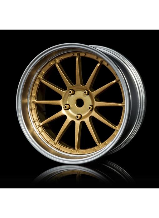 MST 21 Wheel Set - Adj. Offset (4) / Gold-Flat Silver