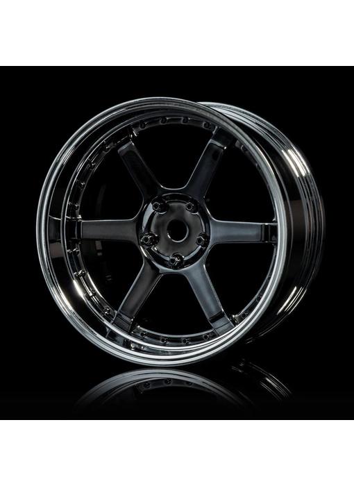 MST 106 Wheel Set - Adj. Offset (4) / Silver Black-Silver - DISCONTINUED