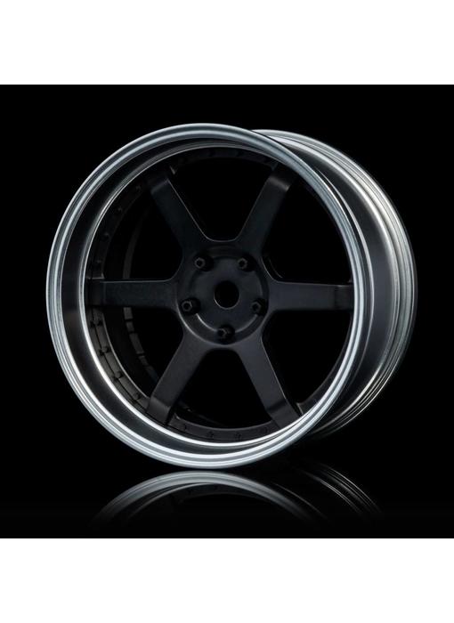 MST 106 Wheel Set - Adj. Offset (4) / Flat Black-Flat Silver