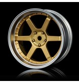 MST 106 Wheel Set - Adjustable Offset (4pcs) / Color: Gold - Flat Silver - DISCONTINUED