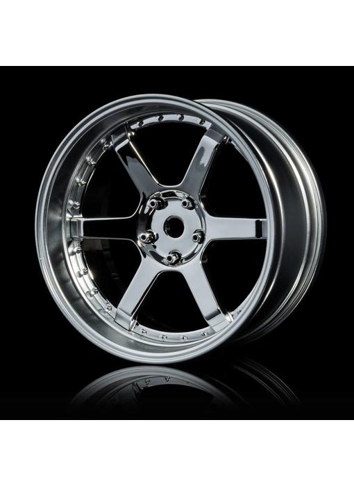 MST 106 Wheel Set - Adj. Offset (4) / Silver-Flat Silver - DISCONTINUED