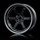 106 Wheel Set - Adj. Offset (4) / Silver Black-Flat Silver