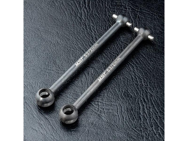 MST Steel CVD Great Angle Universal Shaft (2pcs) / Size: 53mm - DISCONTINUED