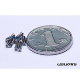 Usukani US88140 - Extreme Exquisite Replica Screw for 1/10 Bodyshell + Tool - Black (50pcs)