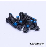 Usukani US88140 - Extreme Exquisite Replica Screw for 1/10 Bodyshell + Tool - Black (50pcs)