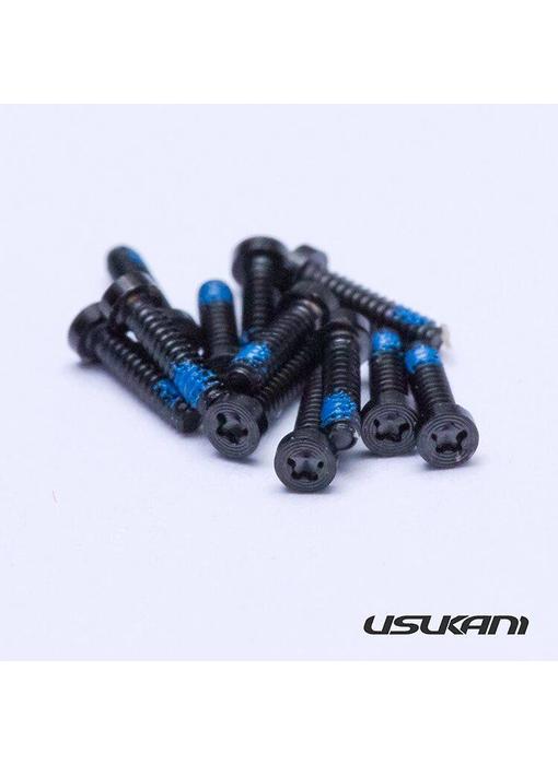 Usukani Extreme Exquisite Replica Screw for 1/10 Bodyshell + Tool - Black (50pcs)