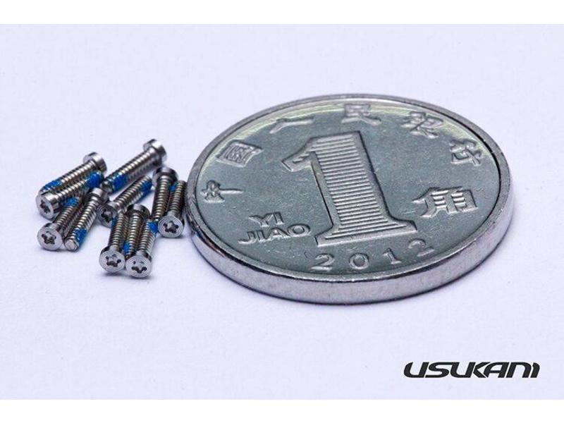 Usukani US88139 - Extreme Exquisite Replica Screw for 1/10 Bodyshell + Tool - Silver (50pcs)