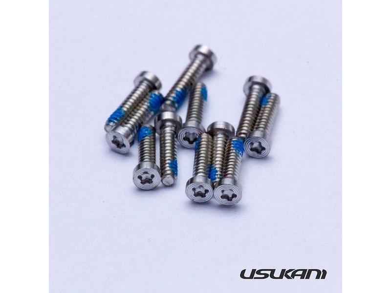 Usukani US88139 - Extreme Exquisite Replica Screw for 1/10 Bodyshell + Tool - Silver (50pcs)