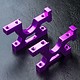 RMX Alum. Bulkhead / Purple - DISCONTINUED