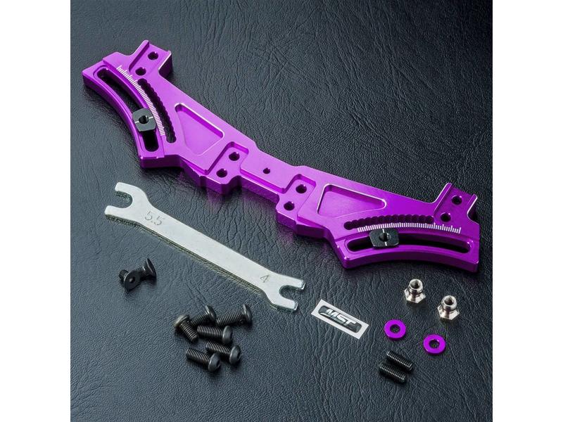 MST FXX Aluminium Rear Quick Adjustable Damper Stay / Color: Purple