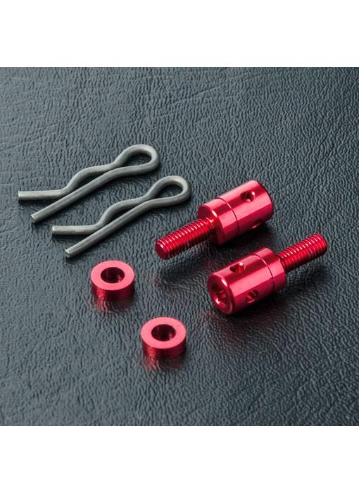 MST Alum. Post M3x8mm (2) / Red