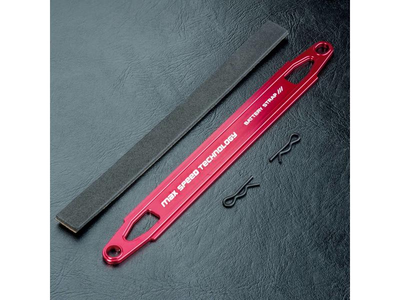 MST XXX Aluminium Battery Strap / Color: Red