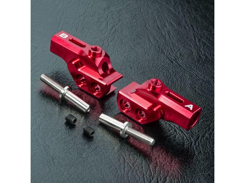 MST Aluminium HT Upper Arm A & B / Color: Red - DISCONTINUED