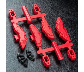 MST Enlarged Brake Calipers (4) / Red