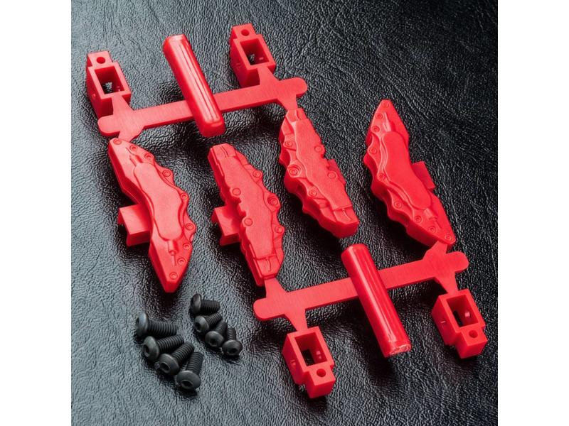 MST Enlarged Brake Calipers (4pcs) / Color: Red