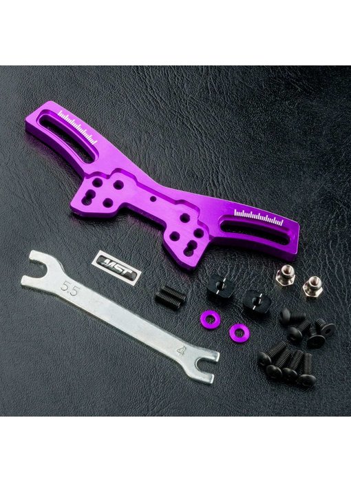 MST FXX Alum. Front Quick Adj. Damper Stay / Purple