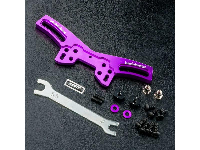 MST FXX Aluminium Front Quick Adjustable Damper Stay / Color: Purple