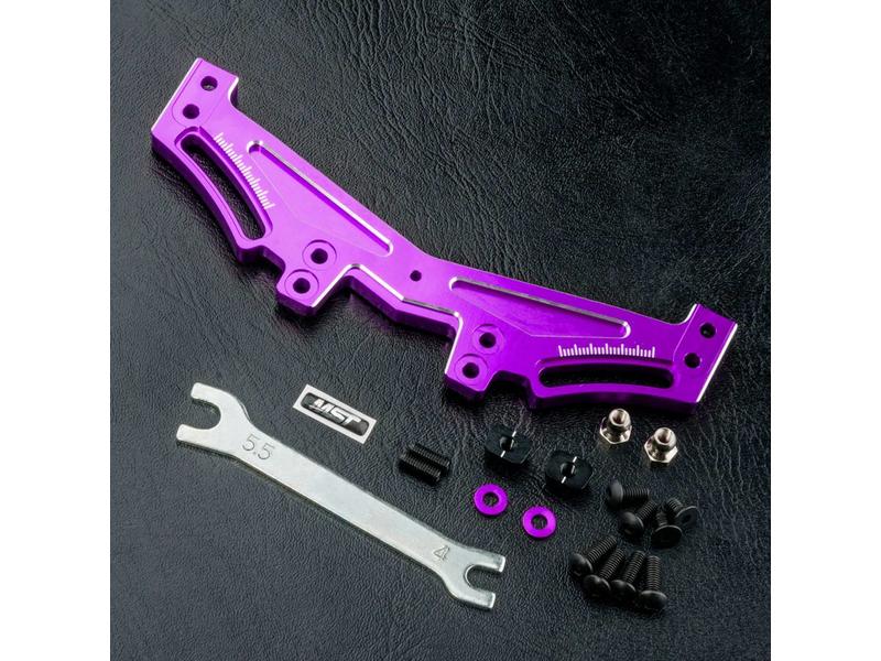 MST RRX Aluminium Rear Quick Adjustable Damper Stay / Color: Purple