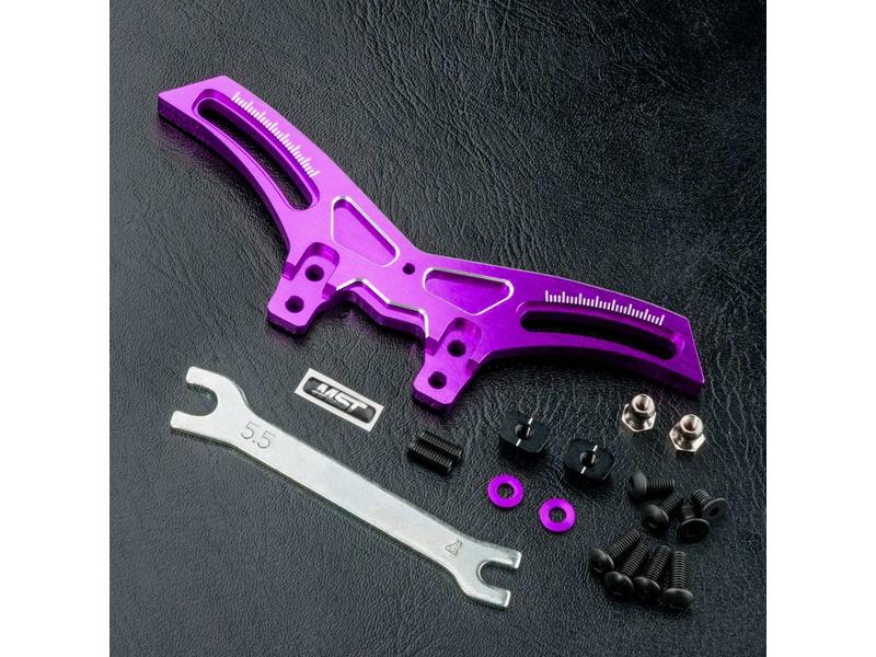 MST RMX Aluminium Front Quick Adjustable Damper Stay / Color: Purple - DISCONTINUED