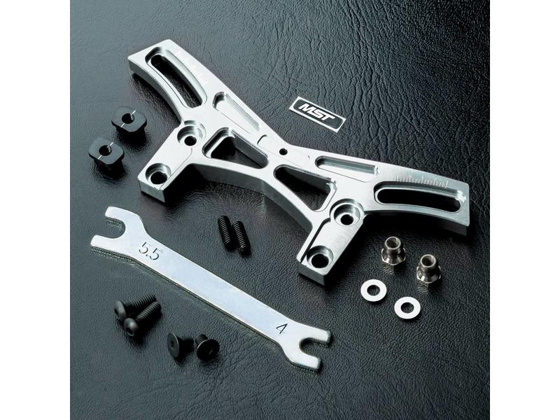 MST MS-01D Aluminium Front Quick Adjustable Damper Stay / Color: Silver