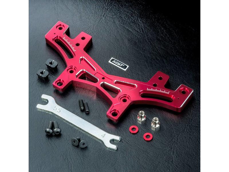 MST MS-01D Aluminium Rear Quick Adjustable Damper Stay / Color: Red