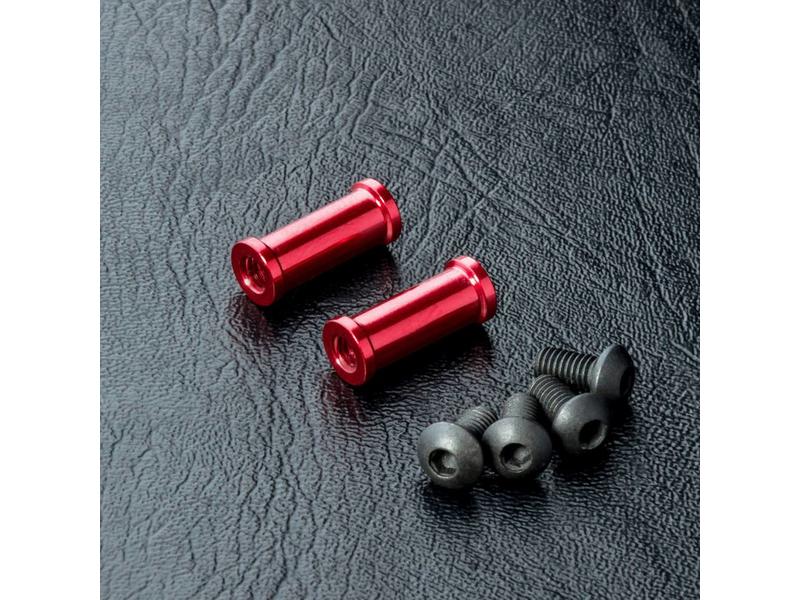 MST Aluminium Post M3 x 13mm (2pcs) / Color: Red