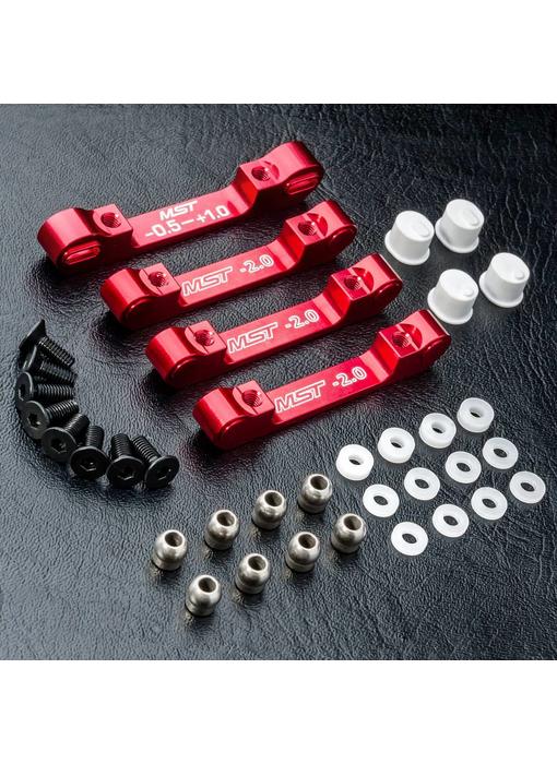 MST RMX 2.0 Alum. Suspension Mount Set / Red