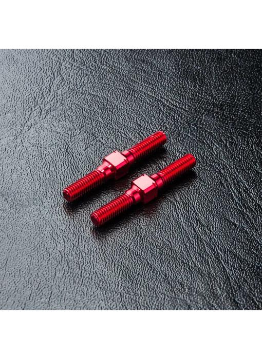 MST Alum. Reinf. Turnbuckle φ3x25mm (2) / Red