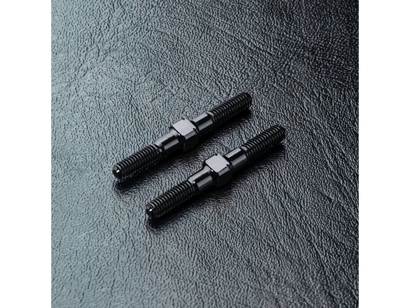 MST Aluminium Reinforced Turnbuckle φ3mm x 28mm (2pcs) / Color: Black