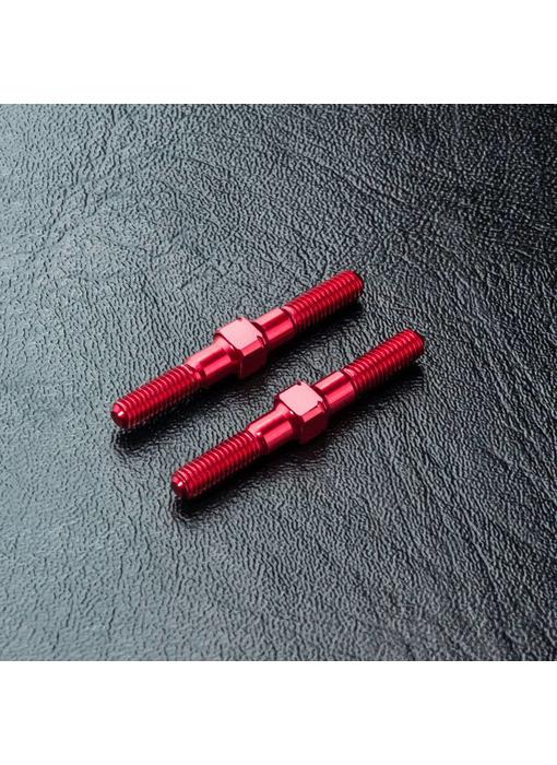 MST Alum. Reinf. Turnbuckle φ3x28mm (2) / Red
