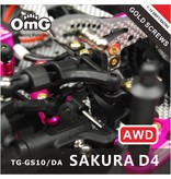 RC OMG TG-GS10/DA - Golden Screw Kit for Sakura D4 (AWD without Chassis screws)