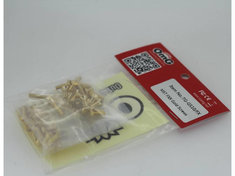 RC OMG TG-GS10/FX - Golden Screw Kit for MST FXX