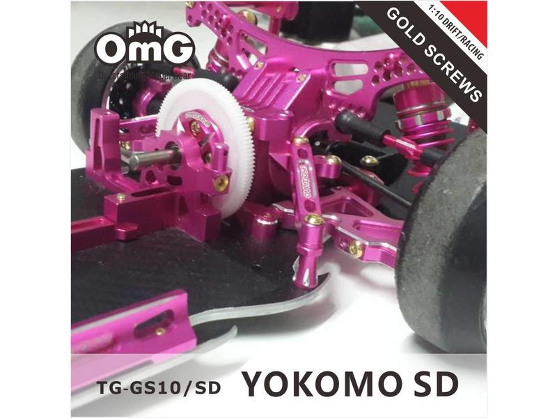 RC OMG TG-GS10/SD - Golden Screw Kit for Yokomo SD