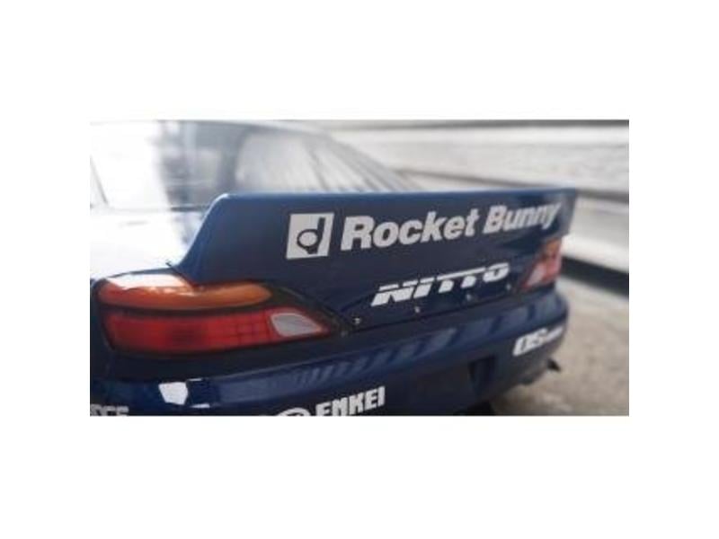 Addiction RC AD016-5 - Nissan Silvia S15 Rocket Bunny Body Kit - Duck-Tail Wing & Rear Spoiler