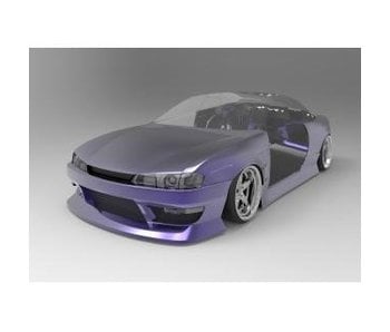 Addiction RC Nissan Silvia S14 (Late) - BN Sports Body Kit - Full Set with Normal Hood (Bonnet)